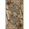 Superior Indoor Area Rug, Jute Backing, Modern Bohemian Oversized Floral Scroll, Ideal for Entryway, Living Room, Kitchen, Bedroom, Hallway, Floor Cover, Rosette Collection, 5′ x 8′, Taupe(Brown Green)