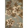Superior Indoor Area Rug, Jute Backing, Modern Bohemian Oversized Floral Scroll, Ideal for Entryway, Living Room, Kitchen, Bedroom, Hallway, Floor Cover, Rosette Collection, 5′ x 8′, Taupe(Beige Green)