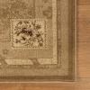 Superior Indoor Area Rug, Jute Backing, Modern Bohemian Oversized Floral Scroll, Ideal for Entryway, Living Room, Kitchen, Bedroom, Hallway, Floor Cover, Rosette Collection, 5′ x 8′, Taupe(Brown)