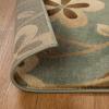 Superior Indoor Area Rug, Jute Backing, Modern Bohemian Oversized Floral Scroll, Ideal for Entryway, Living Room, Kitchen, Bedroom, Hallway, Floor Cover, Rosette Collection, 5′ x 8′, Taupe(Beige Green)