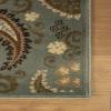Superior Indoor Area Rug, Jute Backing, Modern Bohemian Oversized Floral Scroll, Ideal for Entryway, Living Room, Kitchen, Bedroom, Hallway, Floor Cover, Rosette Collection, 5′ x 8′, Taupe(Slate)