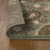 Superior Indoor Area Rug, Jute Backing, Modern Bohemian Oversized Floral Scroll, Ideal for Entryway, Living Room, Kitchen, Bedroom, Hallway, Floor Cover, Rosette Collection, 5′ x 8′, Taupe(Slate)