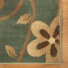 Superior Indoor Area Rug, Jute Backing, Modern Bohemian Oversized Floral Scroll, Ideal for Entryway, Living Room, Kitchen, Bedroom, Hallway, Floor Cover, Rosette Collection, 5′ x 8′, Taupe(Beige Green)