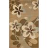 Superior Indoor Area Rug, Jute Backing, Modern Bohemian Oversized Floral Scroll, Ideal for Entryway, Living Room, Kitchen, Bedroom, Hallway, Floor Cover, Rosette Collection, 5′ x 8′, Taupe(Taupe)