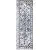 Superior Indoor Area Rug, Jute Backing, Modern Farmhouse Medallion Rugs for Hallways, Entryway, Kitchen Floors, Office Floor Cover, Einsgrove Collection, 5′ x 8′, Rivulet(Grey Ivory)