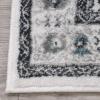 Superior Indoor Area Rug, Jute Backing, Modern Farmhouse Medallion Rugs for Hallways, Entryway, Kitchen Floors, Office Floor Cover, Einsgrove Collection, 5′ x 8′, Rivulet(Grey Ivory)