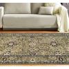 Superior Indoor Area Rug, Jute Backing, Modern Plush Rugs for Entryway, Kitchen Floors, Hallway, Office Floor Cover, Classic Floral Rugs, Radcliffe Collection, 4′ x 6′, Green(Green – Z)