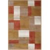 Superior Indoor Area Rug, Jute Backing, Modern Plush Rugs for Entryway, Kitchen Floors, Office Floor Cover, Color Block Rugs, Clifton Collection, 4′ x 6′, Beige/Blue(Ginger)