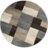 Superior Indoor Area Rug, Jute Backing, Modern Plush Rugs for Entryway, Kitchen Floors, Office Floor Cover, Color Block Rugs, Clifton Collection, 4′ x 6′, Beige/Blue(Grey – Z)