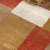 Superior Indoor Area Rug, Jute Backing, Modern Plush Rugs for Entryway, Kitchen Floors, Office Floor Cover, Color Block Rugs, Clifton Collection, 4′ x 6′, Beige/Blue(Ginger)