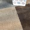 Superior Indoor Area Rug, Jute Backing, Modern Plush Rugs for Entryway, Kitchen Floors, Office Floor Cover, Color Block Rugs, Clifton Collection, 4′ x 6′, Beige/Blue(Grey – Z)