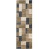 Superior Indoor Area Rug, Jute Backing, Modern Plush Rugs for Entryway, Kitchen Floors, Office Floor Cover, Color Block Rugs, Clifton Collection, 4′ x 6′, Beige/Blue(Grey-brown – Z)