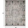 Superior Indoor Area Rug, Jute Backing, Modern Plush Rugs for Entryway, Living Room, Kitchen Floors, Bedroom, Hallway, Office Floor Cover, Abstract Rugs, Cobblestone Collection,4′ x 6′, Brown Beige(Nightful Blue – Z)