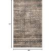 Superior Indoor Area Rug, Jute Backing, Modern Plush Rugs for Entryway, Living Room, Kitchen Floors, Bedroom, Hallway, Office Floor Cover, Abstract Rugs, Cobblestone Collection,4′ x 6′, Brown Beige(Cream)