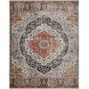 Superior Indoor Area Rug, Jute Backing, Modern Plush Rugs for Entryway, Living Room, Kitchen Floors, Bedroom, Hallway, Office Floor Cover, Abstract Rugs, Cobblestone Collection,4′ x 6′, Brown Beige(5′ X 8′)
