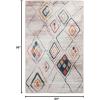 Superior Indoor Area Rug, Jute Backing, Modern Plush Rugs for Entryway, Living Room, Kitchen Floors, Bedroom, Hallway, Office Floor Cover, Abstract Rugs, Cobblestone Collection,4′ x 6′, Brown Beige(5′ X 8′ – Z)