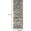 Superior Indoor Area Rug, Jute Backing, Modern Plush Rugs for Entryway, Living Room, Kitchen Floors, Bedroom, Hallway, Office Floor Cover, Abstract Rugs, Cobblestone Collection,4′ x 6′, Brown Beige(Nightfall Blue)