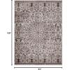Superior Indoor Area Rug, Jute Backing, Modern Plush Rugs for Entryway, Living Room, Kitchen Floors, Bedroom, Hallway, Office Floor Cover, Abstract Rugs, Cobblestone Collection,4′ x 6′, Brown Beige(Tuscan – Z)