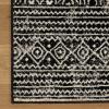 Superior Indoor Area Rug, Jute Backing, Modern Plush Rugs for Entryway, Living Room, Kitchen Floors, Bedroom, Hallway, Office Floor Cover, Abstract Rugs, Cobblestone Collection,4′ x 6′, Brown Beige(Black)