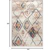 Superior Indoor Area Rug, Jute Backing, Modern Plush Rugs for Entryway, Living Room, Kitchen Floors, Bedroom, Hallway, Office Floor Cover, Abstract Rugs, Cobblestone Collection,4′ x 6′, Brown Beige(2′ X 3′)