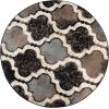 Superior Indoor Area Rug, Jute Backing, Modern Plush Rugs for Hallway, Living, Dining Room, Office, Kitchen, Geometric Trellis Floor Decor, Viking Collection, 8′ x 8′, Ivory(Chocolate – Z)
