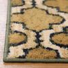 Superior Indoor Area Rug, Jute Backing, Modern Plush Rugs for Hallway, Living, Dining Room, Office, Kitchen, Geometric Trellis Floor Decor, Viking Collection, 8′ x 8′, Ivory(Green – Z)