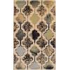 Superior Indoor Area Rug, Jute Backing, Modern Plush Rugs for Hallway, Living, Dining Room, Office, Kitchen, Geometric Trellis Floor Decor, Viking Collection, 8′ x 8′, Ivory(Multi-colored – Z)