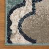 Superior Indoor Area Rug, Jute Backing, Modern Plush Rugs for Hallway, Living, Dining Room, Office, Kitchen, Geometric Trellis Floor Decor, Viking Collection, 8′ x 8′, Ivory(Deep Royal – Z)