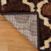 Superior Indoor Area Rug, Jute Backing, Modern Plush Rugs for Hallway, Living, Dining Room, Office, Kitchen, Geometric Trellis Floor Decor, Viking Collection, 8′ x 8′, Ivory(Coffee)