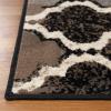 Superior Indoor Area Rug, Jute Backing, Modern Plush Rugs for Hallway, Living, Dining Room, Office, Kitchen, Geometric Trellis Floor Decor, Viking Collection, 8′ x 8′, Ivory(Chocolate)