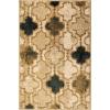 Superior Indoor Area Rug, Jute Backing, Modern Plush Rugs for Hallway, Living, Dining Room, Office, Kitchen, Geometric Trellis Floor Decor, Viking Collection, 8′ x 8′, Ivory(Cream – Z)