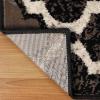 Superior Indoor Area Rug, Jute Backing, Modern Plush Rugs for Hallway, Living, Dining Room, Office, Kitchen, Geometric Trellis Floor Decor, Viking Collection, 8′ x 8′, Ivory(A Chocolate)