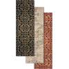 Superior Indoor Area Rug, Jute Backing, Patchwork Floral Rugs for Entryway, Living Room, Kitchen Floors, Plush Floor Cover, Color Block Damask Rug, Kennicot Collection, 4′ x 6′, Beige Red(Ivory Beige)