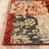 Superior Indoor Area Rug, Jute Backing, Patchwork Floral Rugs for Entryway, Living Room, Kitchen Floors, Plush Floor Cover, Color Block Damask Rug, Kennicot Collection, 4′ x 6′, Beige Red(Beige Red)