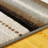 Superior Indoor Area Rug, Jute Backing, Patchwork Floral Rugs for Entryway, Living Room, Kitchen Floors, Plush Floor Cover, Color Block Damask Rug, Kennicot Collection, 4′ x 6′, Beige Red(Ivory Multi)