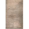 Superior Indoor Area Rug, Jute Backing, Plush Carpet Cover, for Hallways, Entry, Office, Plush Floor Cover, Modern Wood Grain, Abstract Lines, Veer Collection, 8′ x 10′, Black(Beige)
