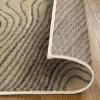 Superior Indoor Area Rug, Jute Backing, Plush Carpet Cover, for Hallways, Entry, Office, Plush Floor Cover, Modern Wood Grain, Abstract Lines, Veer Collection, 8′ x 10′, Black(Beige)