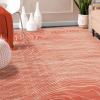 Superior Indoor Area Rug, Jute Backing, Plush Carpet Cover, for Hallways, Entry, Office, Plush Floor Cover, Modern Wood Grain, Abstract Lines, Veer Collection, 8′ x 10′, Black(Coral)
