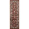 Superior Indoor Area Rug, Jute Backing, Plush Floral Rugs for Entryway, Kitchen Floors, Office Floor Cover, Traditional Oriental Rugs, Lille Collection, 5′ x 8′, Brown(Brown-salmon)