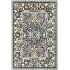 Superior Indoor Area Rug, Jute Backing, Plush Floral Rugs for Entryway, Kitchen Floors, Office Floor Cover, Traditional Oriental Rugs, Lille Collection, 5′ x 8′, Brown(Cream)