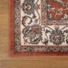 Superior Indoor Area Rug, Jute Backing, Plush Floral Rugs for Entryway, Kitchen Floors, Office Floor Cover, Traditional Oriental Rugs, Lille Collection, 5′ x 8′, Brown(Brown-salmon)
