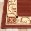 Superior Indoor Area Rug, Jute Backing, Plush Floral Rugs for Entryway, Living Room, Kitchen Floors, Bedroom, Office Floor Cover, Medallion Rugs, Elegant Medallion Collection, 5′ x 8′, Coffee(Toffee)