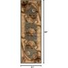 Superior Indoor Area Rug, Jute Backing, Plush Modern Farmhouse Rug for Entryway, Living Room, Kitchen Floors, Bedroom, Soft Floral Scroll Rugs, Rinceau Collection, 5′ x 8′, Brown Ivory(Rinceau – Slate)