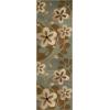 Superior Indoor Area Rug, Jute Backing, Plush Modern Farmhouse Rug for Entryway, Living Room, Kitchen Floors, Bedroom, Soft Floral Scroll Rugs, Rinceau Collection, 5′ x 8′, Brown Ivory(Rosette – Slate)