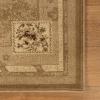 Superior Indoor Area Rug, Jute Backing, Plush Modern Farmhouse Rug for Entryway, Living Room, Kitchen Floors, Bedroom, Soft Floral Scroll Rugs, Rinceau Collection, 5′ x 8′, Brown Ivory(Ruban – Taupe)