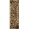 Superior Indoor Area Rug, Jute Backing, Plush Modern Farmhouse Rug for Entryway, Living Room, Kitchen Floors, Bedroom, Soft Floral Scroll Rugs, Rinceau Collection, 5′ x 8′, Brown Ivory(Rinceau – Taupe)