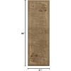 Superior Indoor Area Rug, Jute Backing, Plush Modern Farmhouse Rug for Entryway, Living Room, Kitchen Floors, Bedroom, Soft Floral Scroll Rugs, Rinceau Collection, 5′ x 8′, Brown Ivory(Ruban – Taupe)