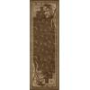 Superior Indoor Area Rug, Jute Backing, Plush Modern Farmhouse Rug for Entryway, Living Room, Kitchen Floors, Bedroom, Soft Floral Scroll Rugs, Rinceau Collection, 5′ x 8′, Brown Ivory(Ruban – Mocha)