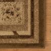 Superior Indoor Area Rug, Jute Backing, Plush Modern Farmhouse Rug for Entryway, Living Room, Kitchen Floors, Bedroom, Soft Floral Scroll Rugs, Rinceau Collection, 5′ x 8′, Brown Ivory(Ruban – Mocha)