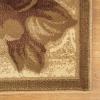 Superior Indoor Area Rug, Jute Backing, Plush Modern Farmhouse Rug for Entryway, Living Room, Kitchen Floors, Bedroom, Soft Floral Scroll Rugs, Rinceau Collection, 5′ x 8′, Brown Ivory(Rinceau – Taupe)